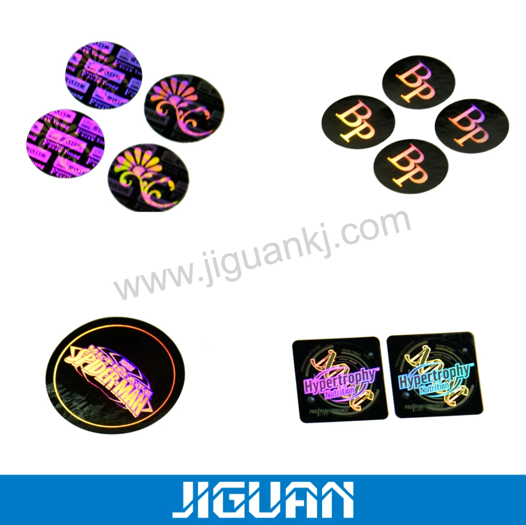 Custom Die-Cut Round Self Adhesive Hologram Sticker High Technic 3D Laser Tamper Proof Anti-Fake Label